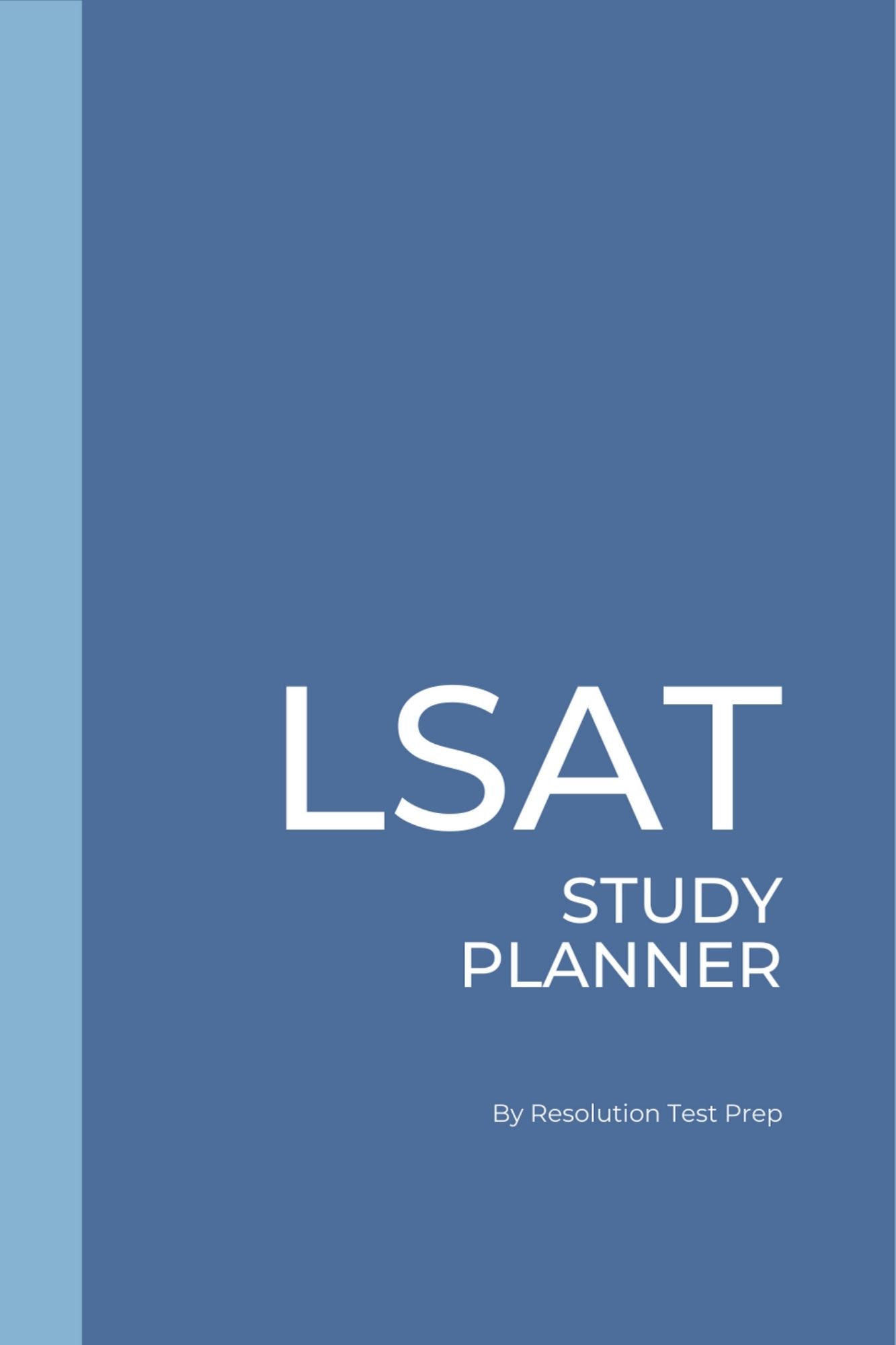 LSAT Study Planner front cover