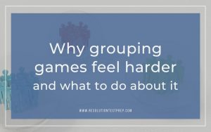 Why grouping games feel harder and what to do about it